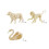 2Sets Holz 3D Puzzles Beige Kinderpuzzles - & Dekorationsspiel 2