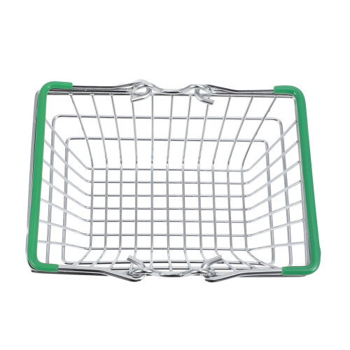 5Pièces Mini Panier Fer Vert Multi-Usage Pour Bureau Jouets 2
