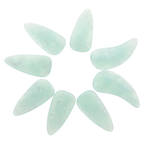 3Pièces Ongles Guzheng Résine Vert Clair Durable Pour Performance 2