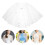 2Stk Umhang Hochzeitstitel Perlen Fein Beige Elegant 10