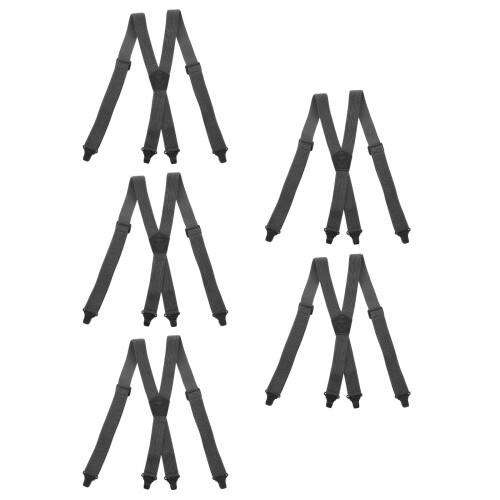 5St Verstelbare Elastische Bretels , Donkergrijs 2