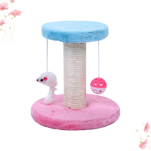 3Pcs Cat Playing Supplies Assorted Color Cat Scratch Post and Climber