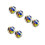 6Pcs Durable PVC Inflatable Globe Beach Balls Pool Toy Set 7