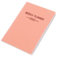 4Pcs PU Planner Hardcover Pocket Weekly Monthly Note Journal