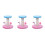 3Pcs Cat Playing Supplies Assorted Color Cat Scratch Post and Climber 3