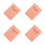 4Pcs PU Planner Hardcover Pocket Weekly Monthly Note Journal 4