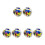 6Pcs Durable PVC Inflatable Globe Beach Balls Pool Toy Set 9