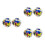 6Pcs Durable PVC Inflatable Globe Beach Balls Pool Toy Set 8