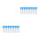 60Pièces Aiguilles Machine À En Plastique Bleu Usage Polyvalent 10