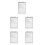 5Pcs Acrylic Flip Menu Holder High Transparency Tabletop Display Stand 5
