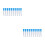 60Pièces Aiguilles Machine À En Plastique Bleu Usage Polyvalent 9