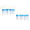 60Pièces Aiguilles Machine À En Plastique Bleu Usage Polyvalent 4