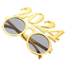 3Stk 2024 Party Brillen Golden Stk Material Lustige Party Requisiten