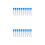 60Pièces Aiguilles Machine À En Plastique Bleu Usage Polyvalent 8