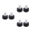 6Pcs Black Rubber Toe Plugs Adjustable Roller Skate Stoppers for Quads 5
