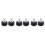 6Pcs Black Rubber Toe Plugs Adjustable Roller Skate Stoppers for Quads 4