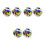 6Pcs Durable PVC Inflatable Globe Beach Balls Pool Toy Set 5