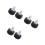 6Pcs Black Rubber Toe Plugs Adjustable Roller Skate Stoppers for Quads 7