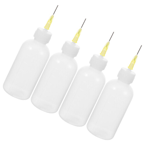 8Pcs Transparent Precision Needle Tips Glue Bottles for DIY Craft Glue 2