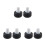 6Pcs Black Rubber Toe Plugs Adjustable Roller Skate Stoppers for Quads 6