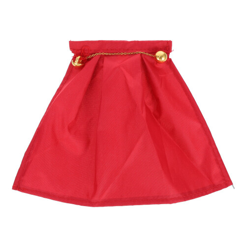 4Stk Mini Puppenumhang Rot, , Abnehmbar Mit Schnalle, Stoff