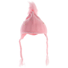 3Stk Kinder Strickmütze Rosa Mit - , Beanie Für Den Winter