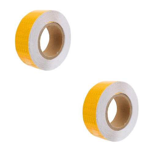 2Stk Oranges PVC Warnband Reflektierend Mit Starker Klebefläche 2