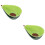 2Stk Keramik Snack- Und Dessertschüssel Avocadoform Grün 8