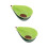 2Stk Keramik Snack- Und Dessertschüssel Avocadoform Grün 9