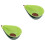 2Stk Keramik Snack- Und Dessertschüssel Avocadoform Grün 5