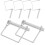 24Pièces Goupilles Carrées Acier Carbone Argent Fixation 3