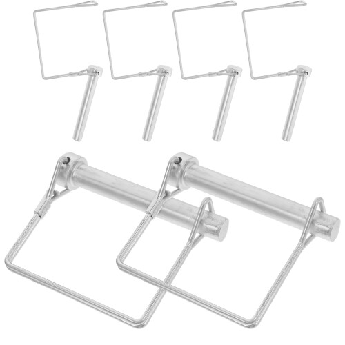 24Pièces Goupilles Carrées Acier Carbone Argent Fixation 2
