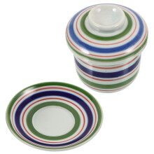 3Stk Multifunktionale Keramik Schalen Mit Deckel Für Suppen