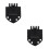 2Stk Ergonomischer Metallhalter Golf Handtuchclip Für 4