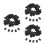 1500Pcs Black Washable Polyester Size Labels for Clothes and Costumes 6