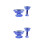 4Stk Blaue Opferbecher Robust Textur Für Andacht 4
