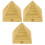 9Stk Mini Ägyptische Pyramiden Resin Figuren Gold 2