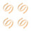 4Pcs Household Bamboo Teapot Handle Kettle Grip Replacement Beige 8