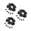 1500Pcs Black Washable Polyester Size Labels for Clothes and Costumes 8