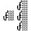 320 Pcs Plastic Pegboard Hooks Heavy Duty For Garage Tools Display 8