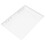 2Stk A5 Organizer Binder Cover Acryl Weiß Abnehmbar Langlebig 3