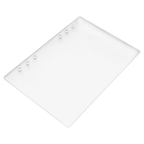 2Stk A5 Organizer Binder Cover Acryl Weiß Abnehmbar Langlebig 2