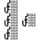 320 Pcs Plastic Pegboard Hooks Heavy Duty For Garage Tools Display 9