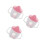 3Stk Trainingsbecher Für Kleinkinder Langlebigem PP Pink 5