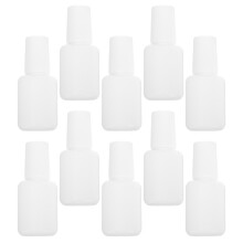 44Stk Nagellack Basis- Und Top Coat Flaschen Weiß Kunststoff Für DIY