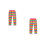 2Stk Stylish Baumwollleggings Für Bunt Elastisch Frühling 6