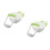 2Sets Babynahrung Breischüssel Tragbar Mit Mahlwerk PP Hellgrün 6