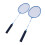 Iron Alloy Badminton 2 Pack Blue 1