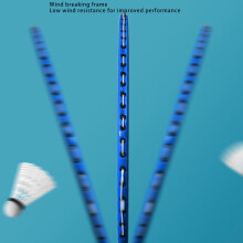 Blue Badminton Rackets 2PCS Iron Alloy