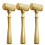 6Stk Goldenes Mini- -Hammer Set Für Und Party 1